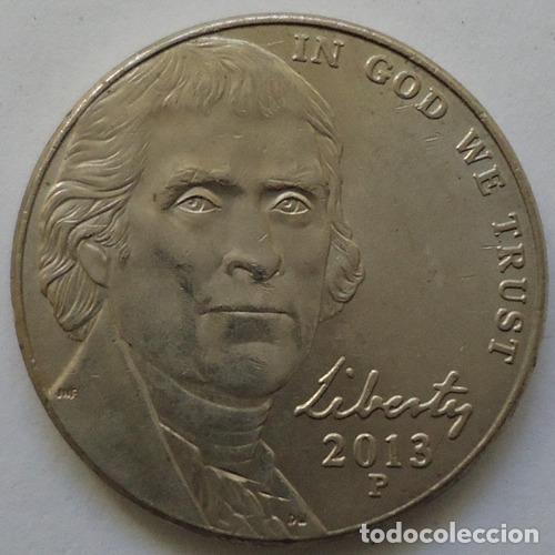 Monedas antiguas de Am&eacute;rica: eeuu five cent 2013 p a - Foto 1