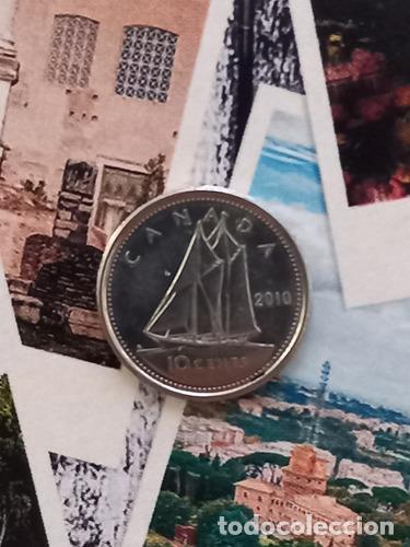 Monedas antiguas de Am&eacute;rica: canada moneda de 10 centavos 2010 - Foto 1