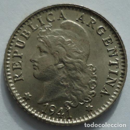 Monedas antiguas de Am&eacute;rica: argentina 5 centavos 1941 - Foto 1