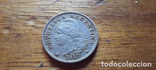 Monedas antiguas de Am&eacute;rica: moneda argentina 5 centavos 1940 - Foto 1