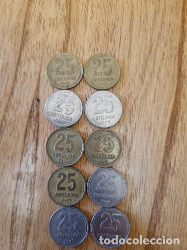 Monedas antiguas de Am&eacute;rica: moneda argentina 25 centavos - Foto 1