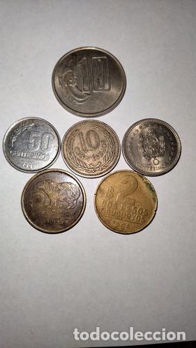 Monedas antiguas de Am&eacute;rica: monedas de uruguay x 6 - Foto 1
