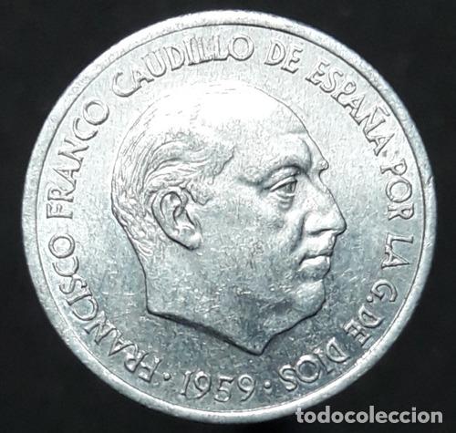 Monedas antiguas de Am&eacute;rica: moneda 1959 10 centimos espana - Foto 1