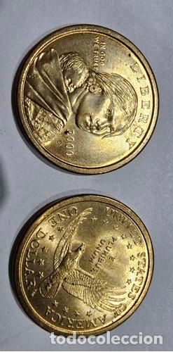 Monedas antiguas de Am&eacute;rica: moneda 1 dolar sacagawea ano 2000 - Foto 1