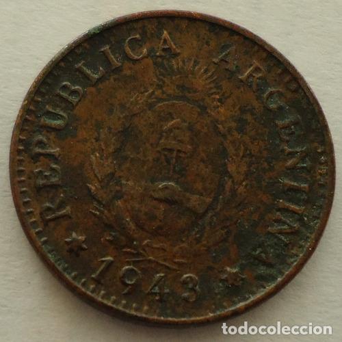 Monedas antiguas de Am&eacute;rica: argentina 1 centavo 1943 - Foto 1