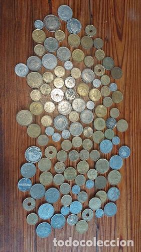 Monedas antiguas de Am&eacute;rica: gran lote monedas espana - Foto 1