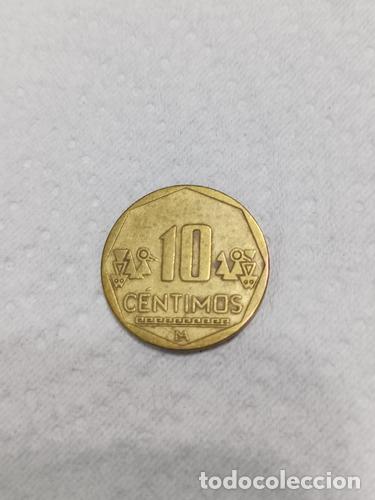 Monedas antiguas de Am&eacute;rica: moneda 10 centimos antigua peru - Foto 1