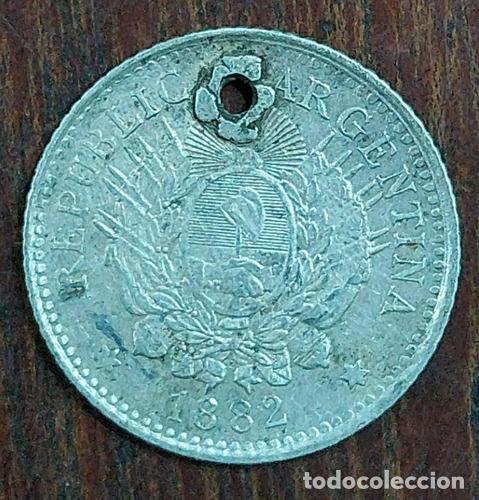 Monedas antiguas de Am&eacute;rica: 10 ctvs de patacon - Foto 1