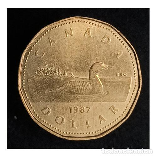 Monedas antiguas de Am&eacute;rica: canada 1 dolar 1987 sc km 157 - Foto 1