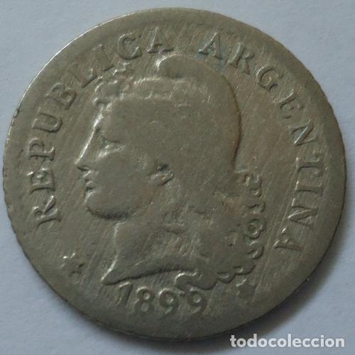Monedas antiguas de Am&eacute;rica: argentina 5 centavos 1899 - Foto 1