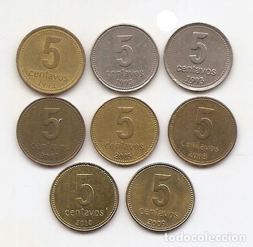 Monedas antiguas de Am&eacute;rica: monedas 5 centavos argentina - Foto 1
