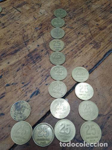 Monedas antiguas de Am&eacute;rica: moneda de 25 centavos argentina - Foto 1