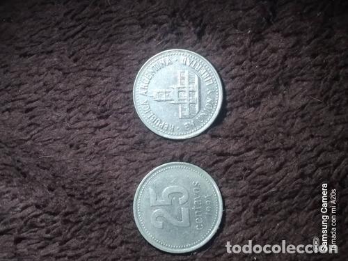 Monedas antiguas de Am&eacute;rica: moneda de 25ctvos argentina - Foto 1