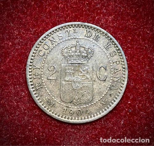 Monedas antiguas de Am&eacute;rica: moneda 2 centimos espana 1904 km 722 - Foto 1
