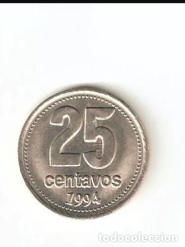 Monedas antiguas de Am&eacute;rica: monedas 25 centavos argentina - Foto 1
