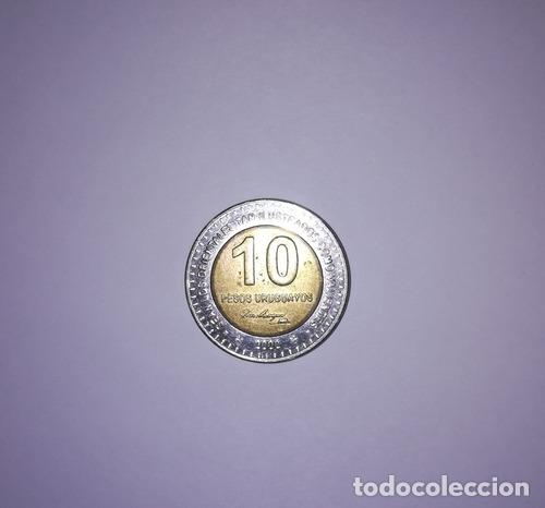 Monedas antiguas de Am&eacute;rica: moneda uruguay 10 pesos 2000 - Foto 1