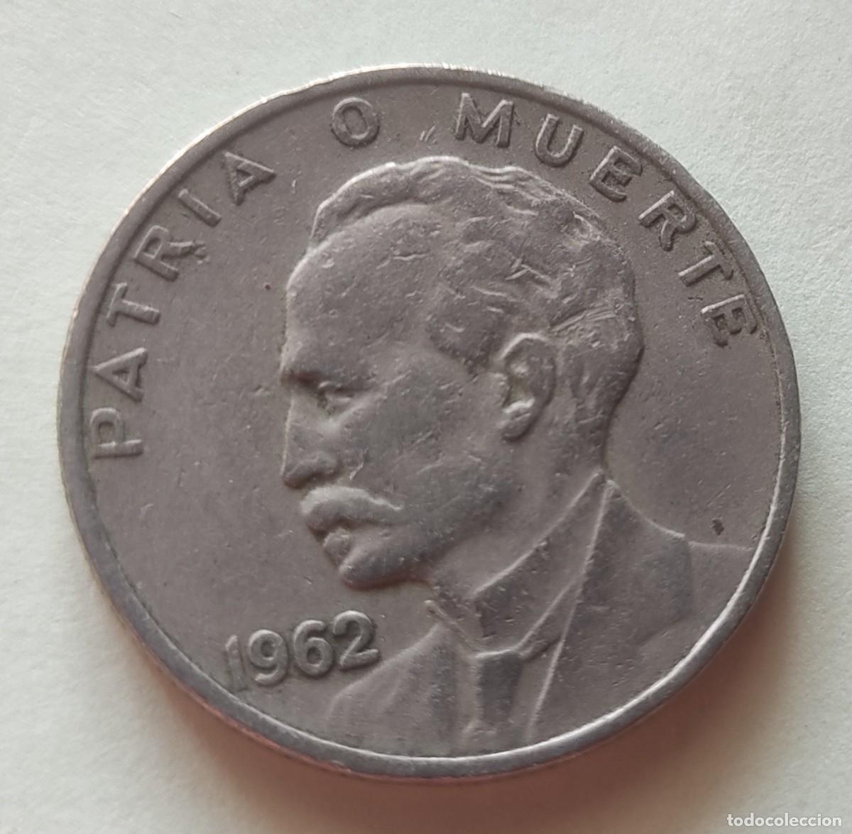 Monedas antiguas de Am&eacute;rica: Cuba-20 centavos-1962. - Foto 1