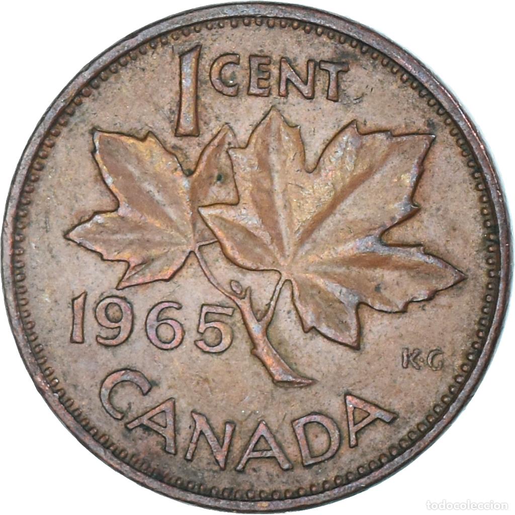 Monedas antiguas de Am&eacute;rica: [#1328409] Moneda, Canad&aacute;, Cent, 1965 - Foto 2