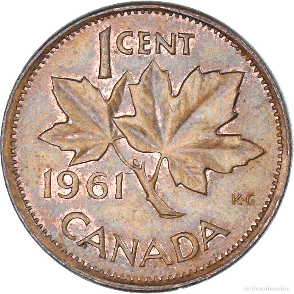 Monedas antiguas de Am&eacute;rica: [#1328335] Moneda, Canad&aacute;, Cent, 1961 - Foto 2