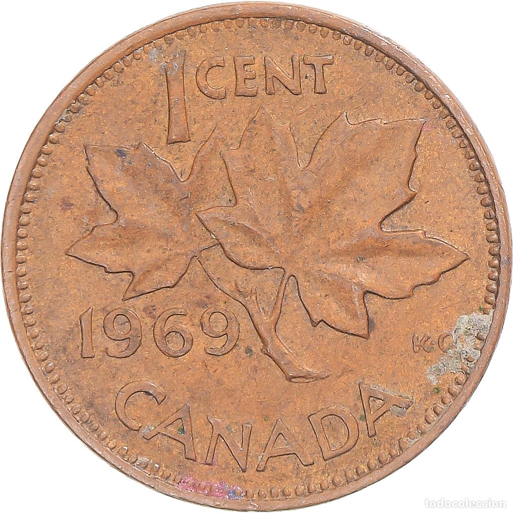 Monedas antiguas de Am&eacute;rica: [#1302142] Moneda, Canad&aacute;, Cent, 1969 - Foto 2
