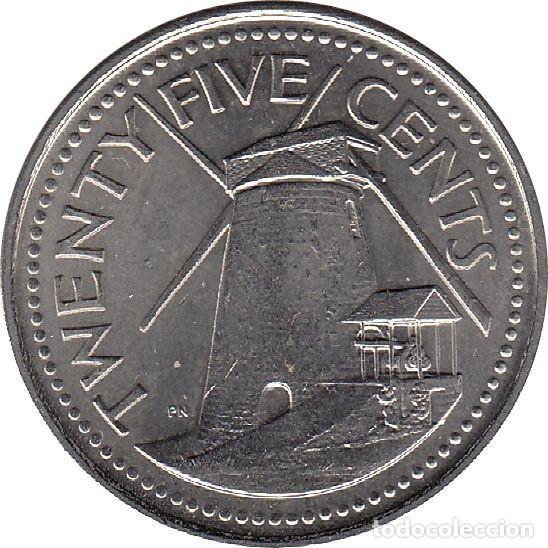 Monedas antiguas de Am&eacute;rica: BARBADOS 25 Centavos 2011 KM#13a - Foto 1