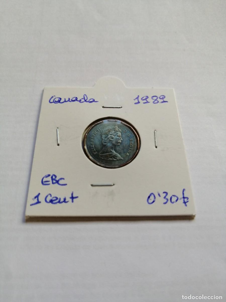 Monedas antiguas de Am&eacute;rica: Canad&aacute; 1 Cent 1989 - Foto 1