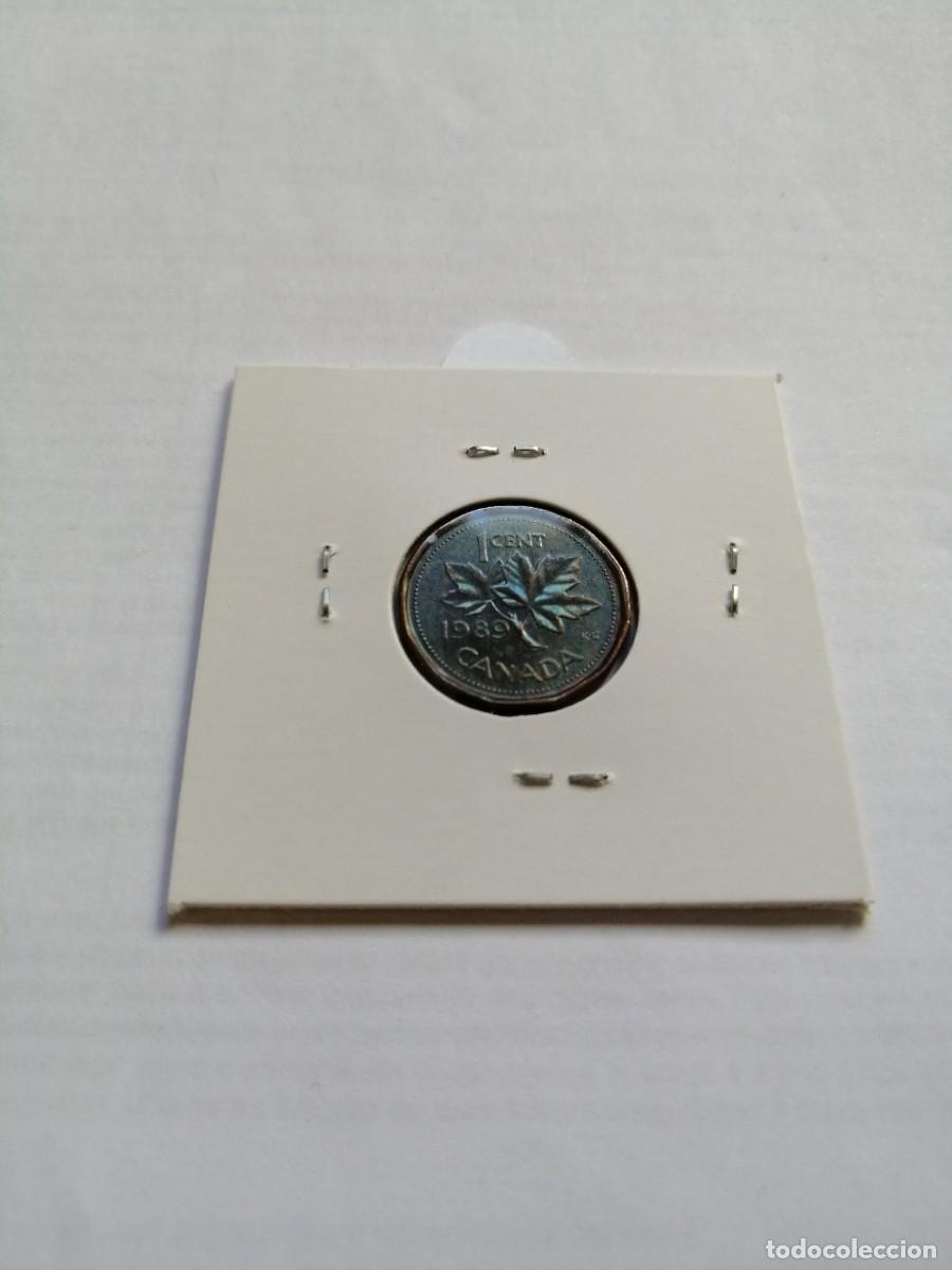 Monedas antiguas de Am&eacute;rica: Canad&aacute; 1 Cent 1989 - Foto 2