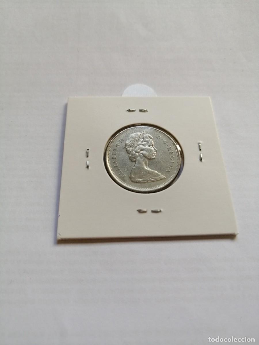 Monedas antiguas de Am&eacute;rica: Canad&aacute; 25 Cents 1969 - Foto 2