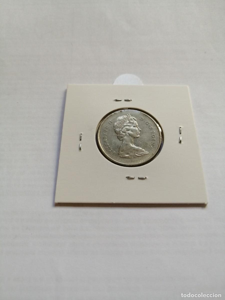 Monedas antiguas de Am&eacute;rica: Canad&aacute; 25 Cents 1969 - Foto 2