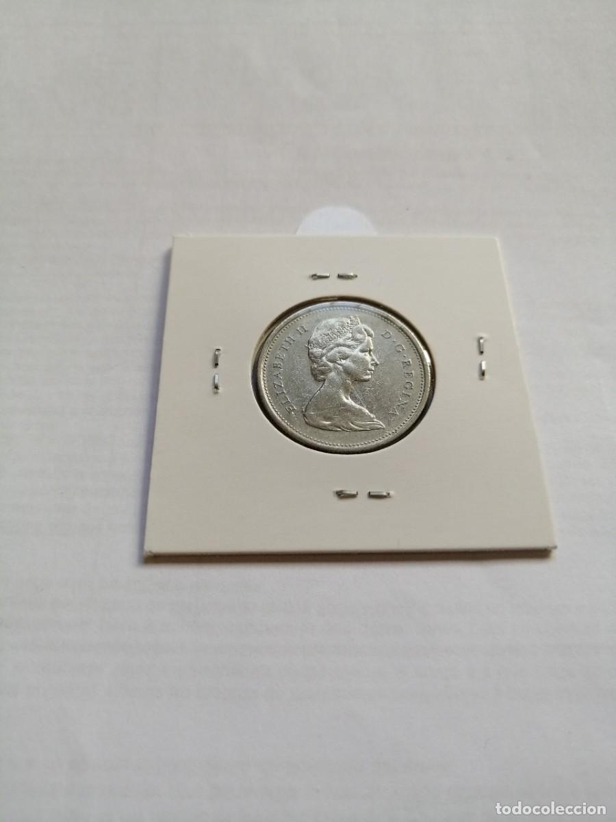 Monedas antiguas de Am&eacute;rica: Canad&aacute; 25 Cents 1974 - Foto 2