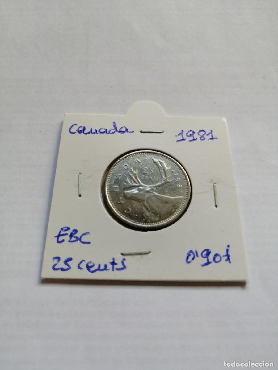Monedas antiguas de Am&eacute;rica: Canad&aacute; 25 Cents 1981 - Foto 1