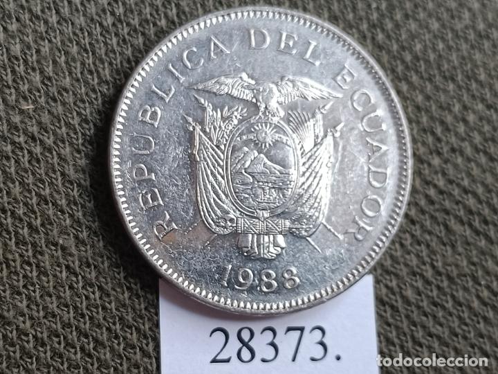 Monedas antiguas de Am&eacute;rica: Ecuador 20 sucres 1988 - Foto 2