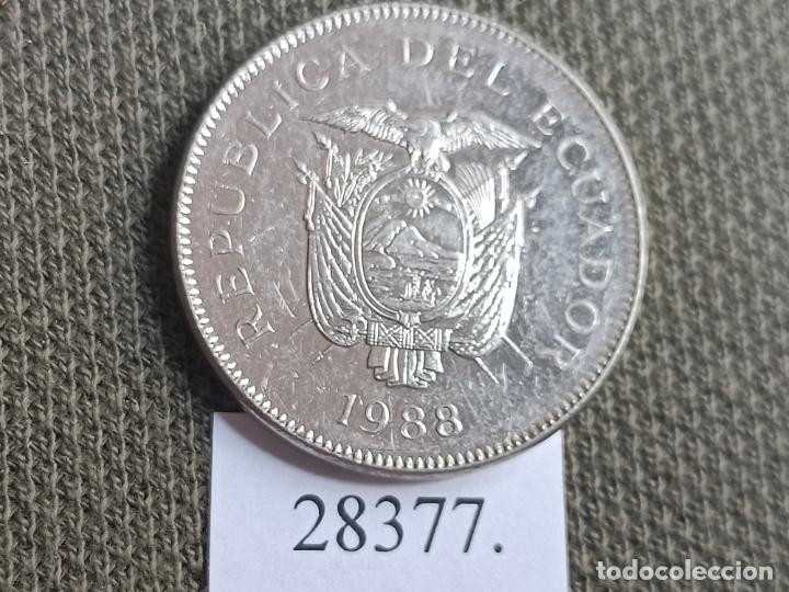 Monedas antiguas de Am&eacute;rica: Ecuador 20 sucres 1988 - Foto 2