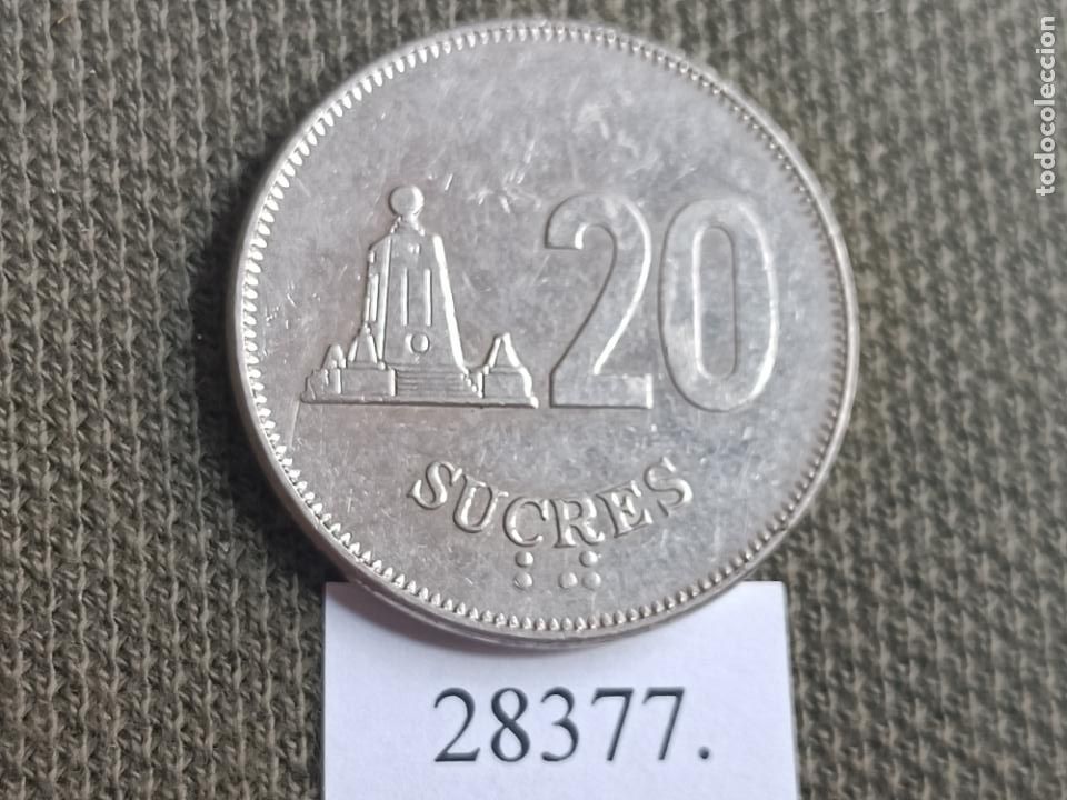 Monedas antiguas de Am&eacute;rica: Ecuador 20 sucres 1988 - Foto 1