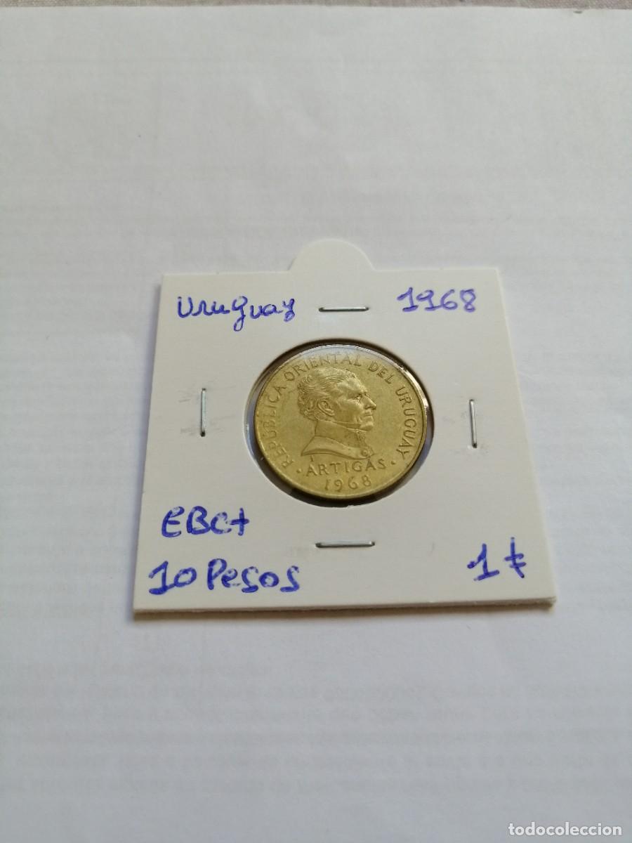 Monedas antiguas de Am&eacute;rica: Uruguay 10 Pesos 1968 - Foto 1