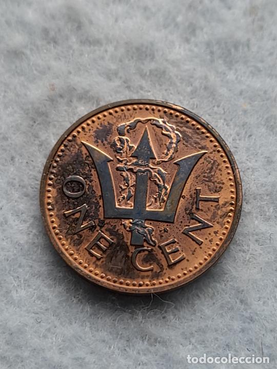 Monedas antiguas de Am&eacute;rica: Barbados. 1 C&eacute;ntimo. A&ntilde;o 1973 - Foto 2