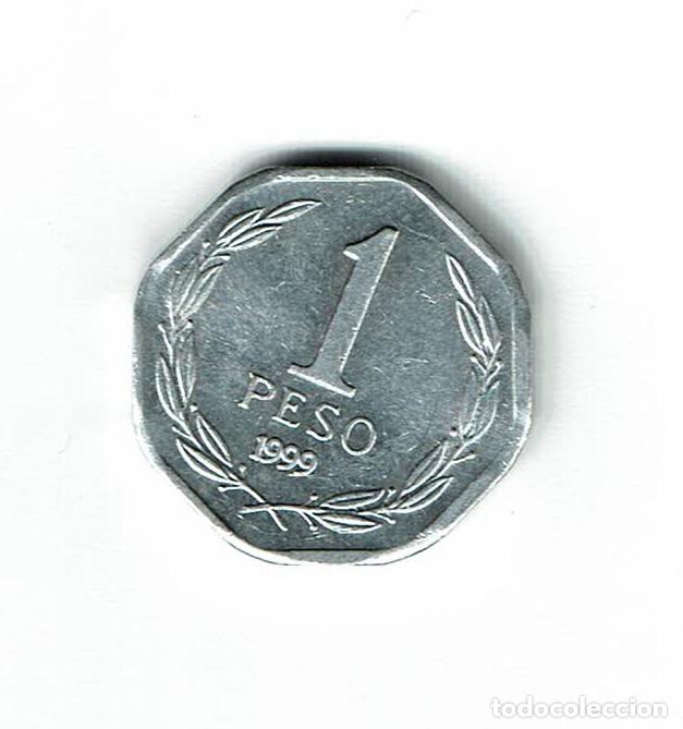 Monedas antiguas de Am&eacute;rica: CHILE 1 PESO 1999 - Foto 2