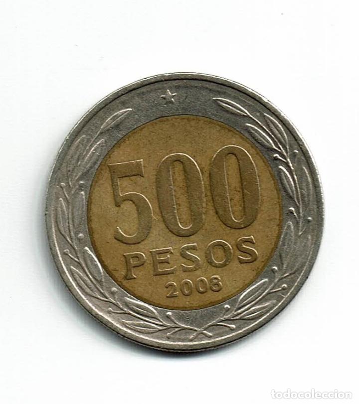 chile 500 pesos 2008 - Comprar Moedas antigas da América no todocoleccion