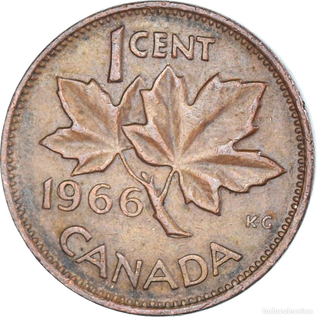 Monedas antiguas de Am&eacute;rica: [#1331424] Moneda, Canad&aacute;, Cent, 1966 - Foto 2