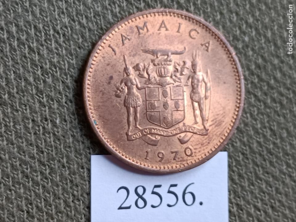 Monedas antiguas de Am&eacute;rica: Jamaica 1 c&eacute;ntimo 1970 - Foto 2