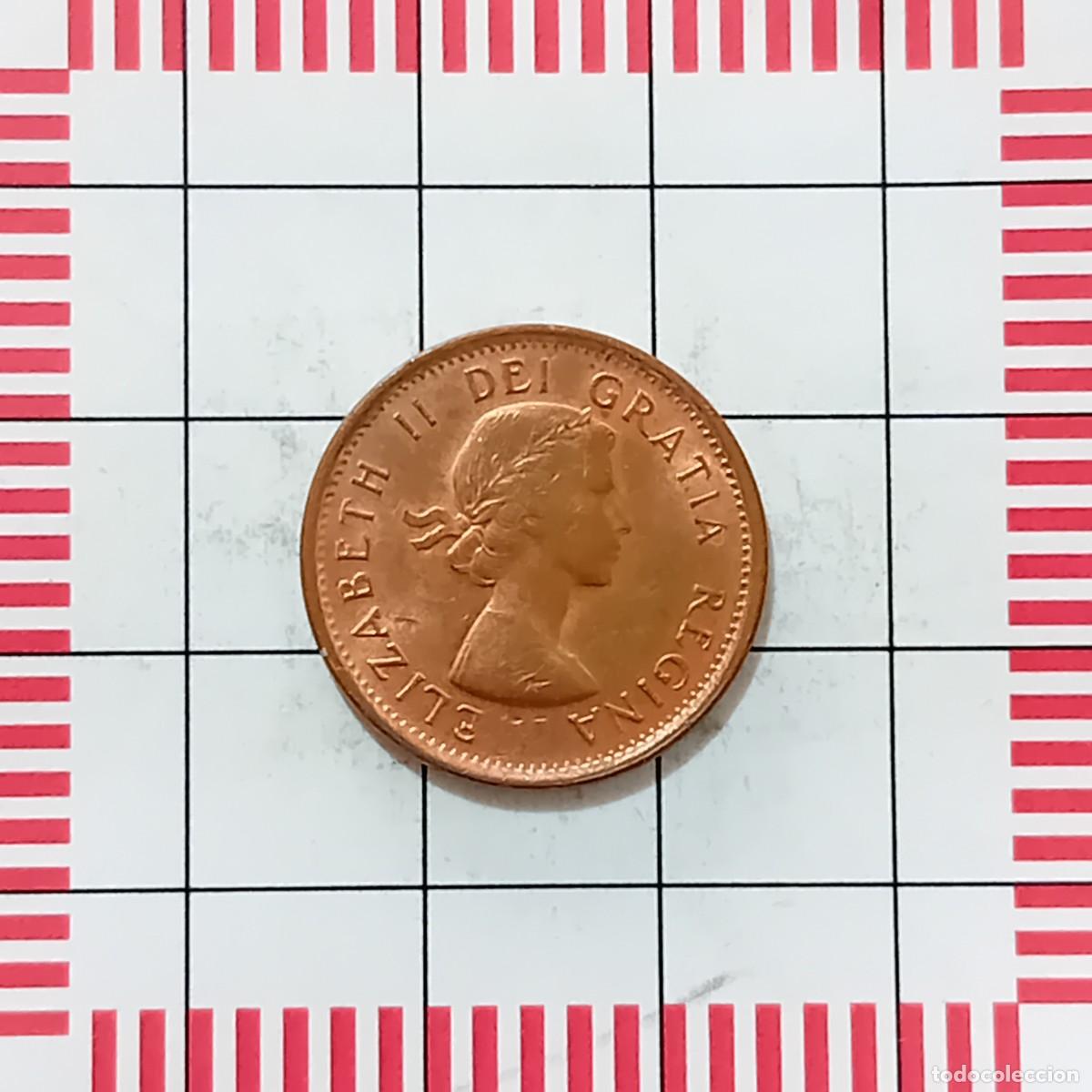 Monedas antiguas de Am&eacute;rica: 1 CENT, CANADA. 1963. (KM#49). - Foto 1