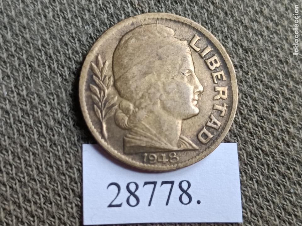 Monedas antiguas de Am&eacute;rica: Argentina 10 centavos 1948, c&eacute;ntimos - Foto 1