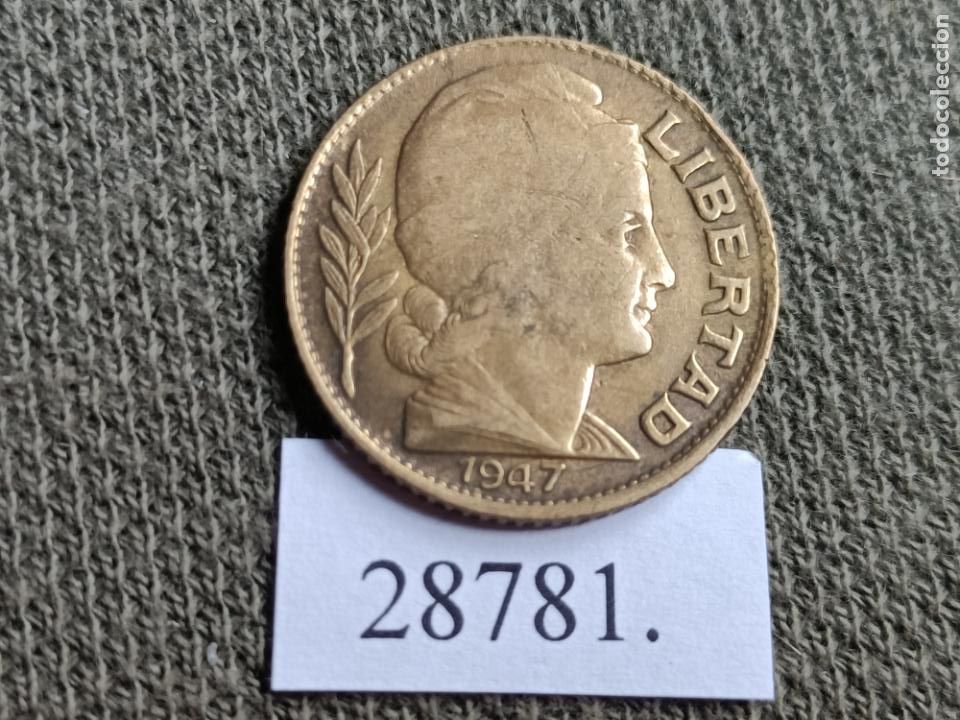 Monedas antiguas de Am&eacute;rica: Argentina 10 centavos 1947 c&eacute;ntimos - Foto 1