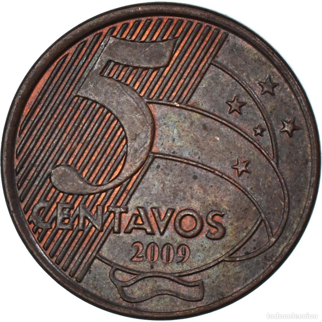 Monedas antiguas de Am&eacute;rica: [#1334340] Moneda, Brasil, 5 Centavos, 2009 - Foto 2