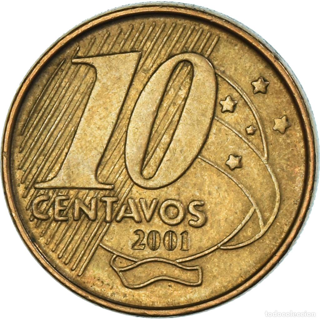Monedas antiguas de Am&eacute;rica: [#1334347] Moneda, Brasil, 10 Centavos, 2001 - Foto 2