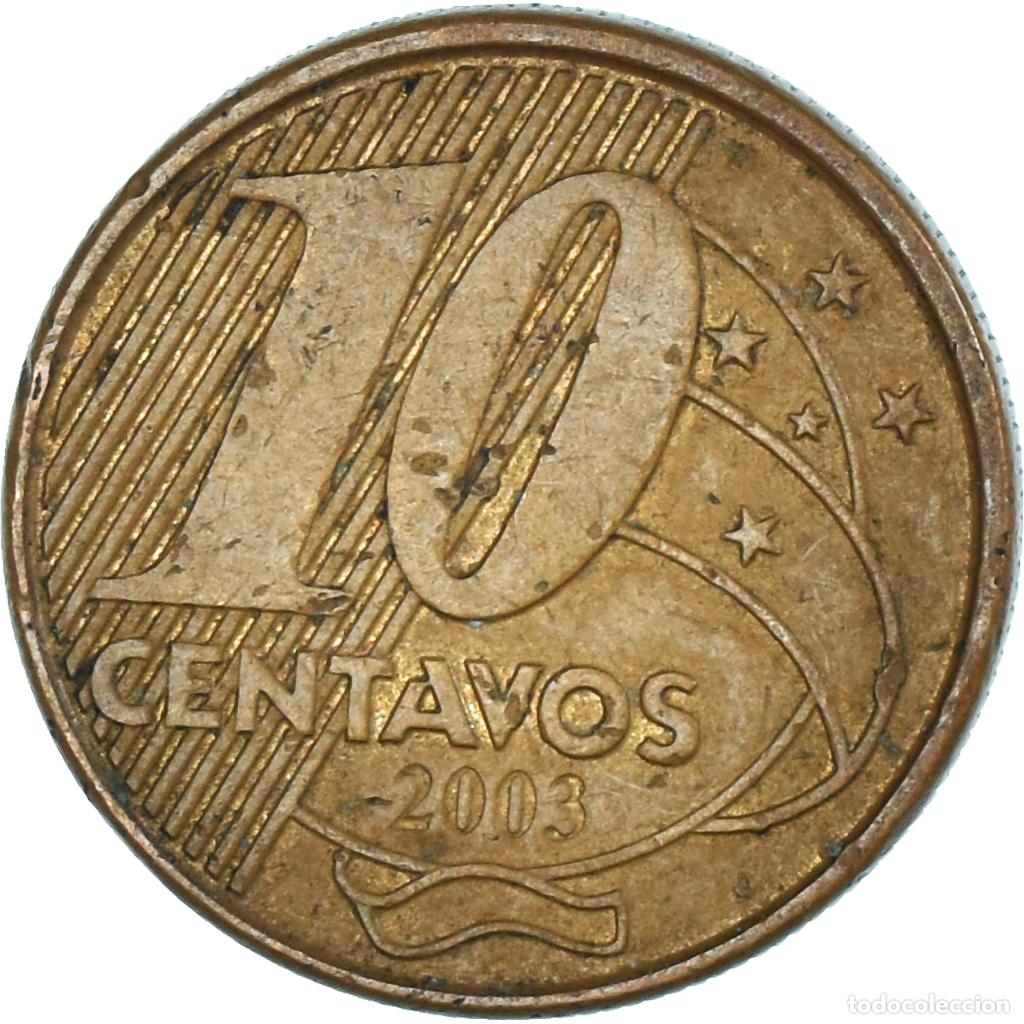 Monedas antiguas de Am&eacute;rica: [#1334476] Moneda, Brasil, 10 Centavos, 2003 - Foto 2