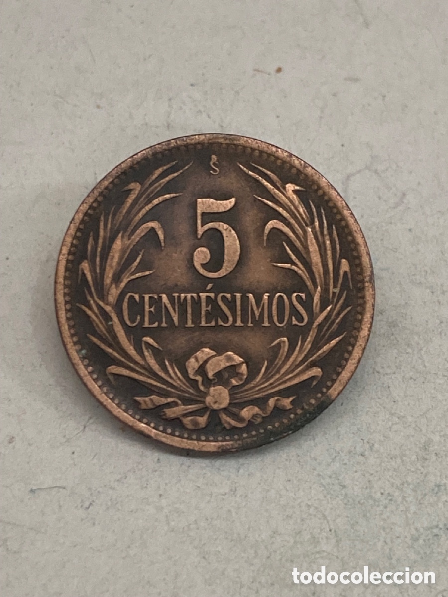 Monedas antiguas de Am&eacute;rica: Moneda 5 Cent&eacute;simos 1946 Uruguay M6 - Foto 1