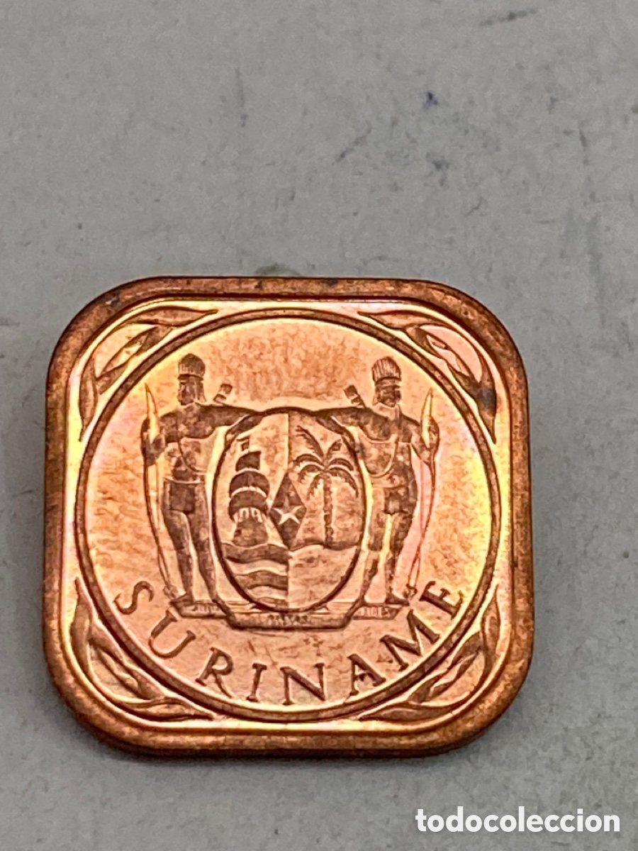 Monedas antiguas de Am&eacute;rica: Moneda 5 Cent 1988 Suriname M8 - Foto 2