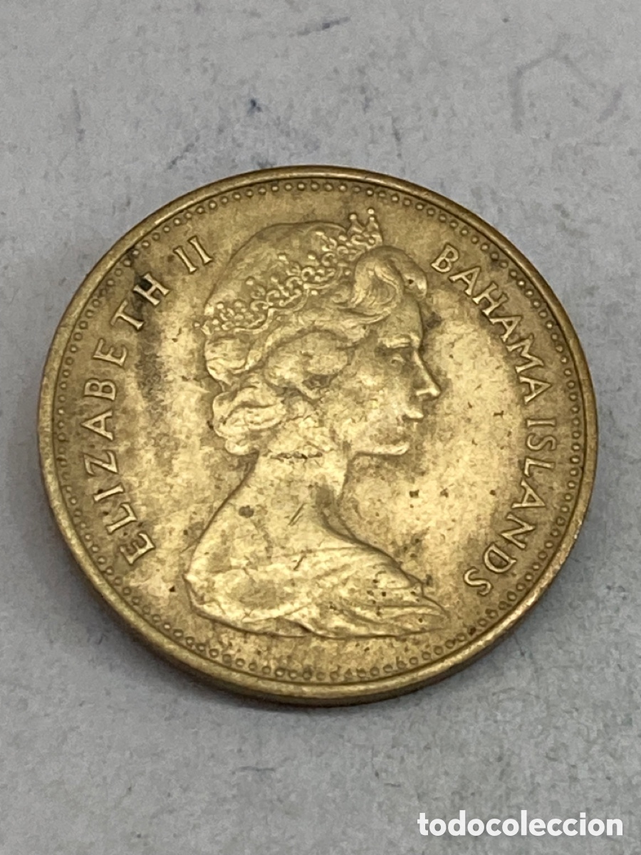 Monedas antiguas de Am&eacute;rica: Moneda 1 Cent 1966 Bahamas M9 - Foto 2