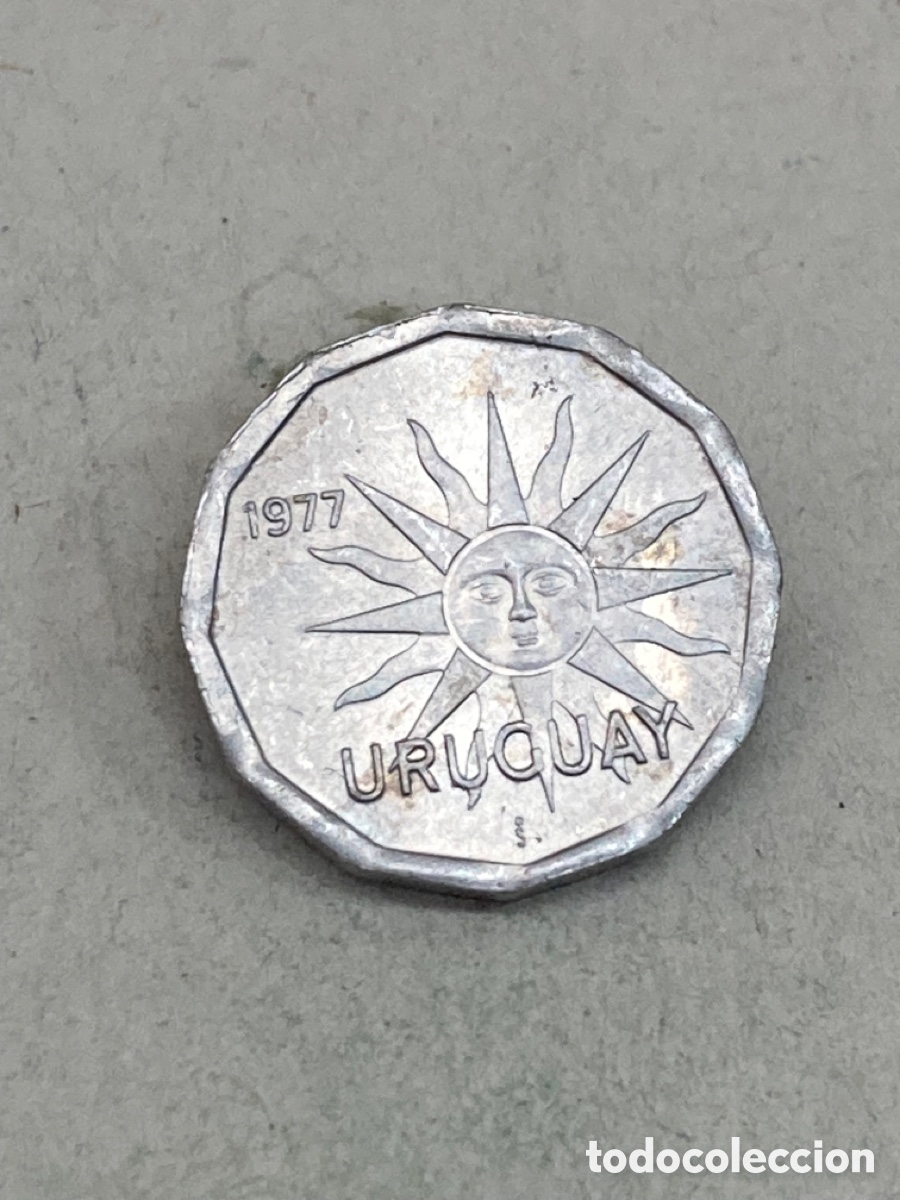 Monedas antiguas de Am&eacute;rica: Moneda 1 Cent&eacute;simo 1977 Uruguay/M11 - Foto 2